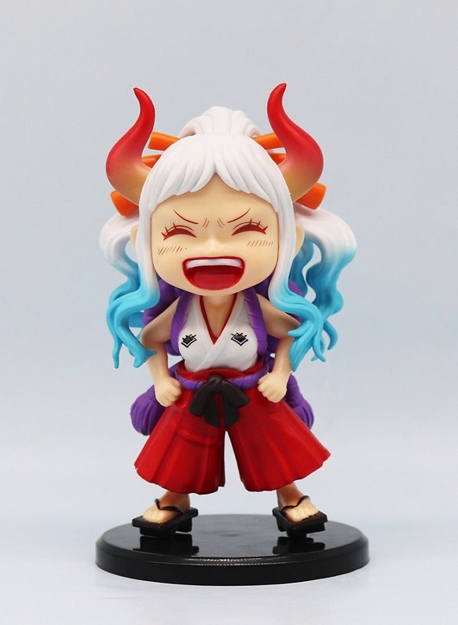 One Piece Yamato Sitting Q Version Fashion GK Handmade Figurine Model Car Decoration - Image 1